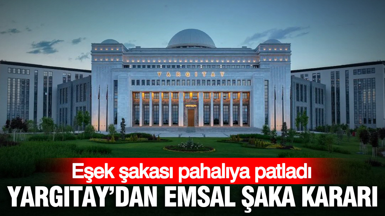 Eşek şakası pahalıya patladı: Yargıtay’dan emsal şaka kararı